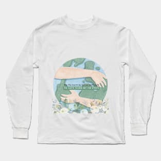 Harmony of Life: Embracing the Earth Design Long Sleeve T-Shirt